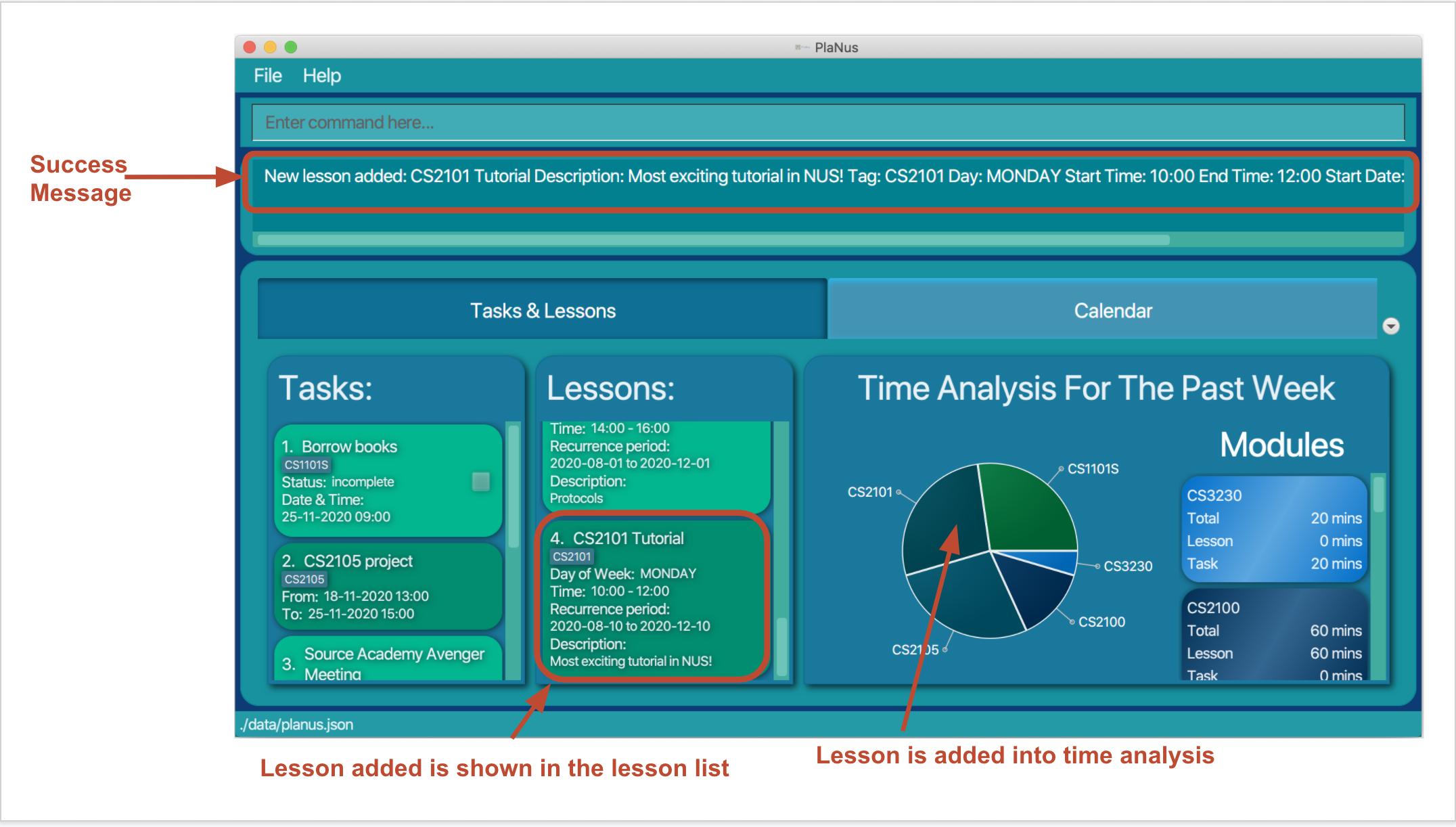 add lesson result